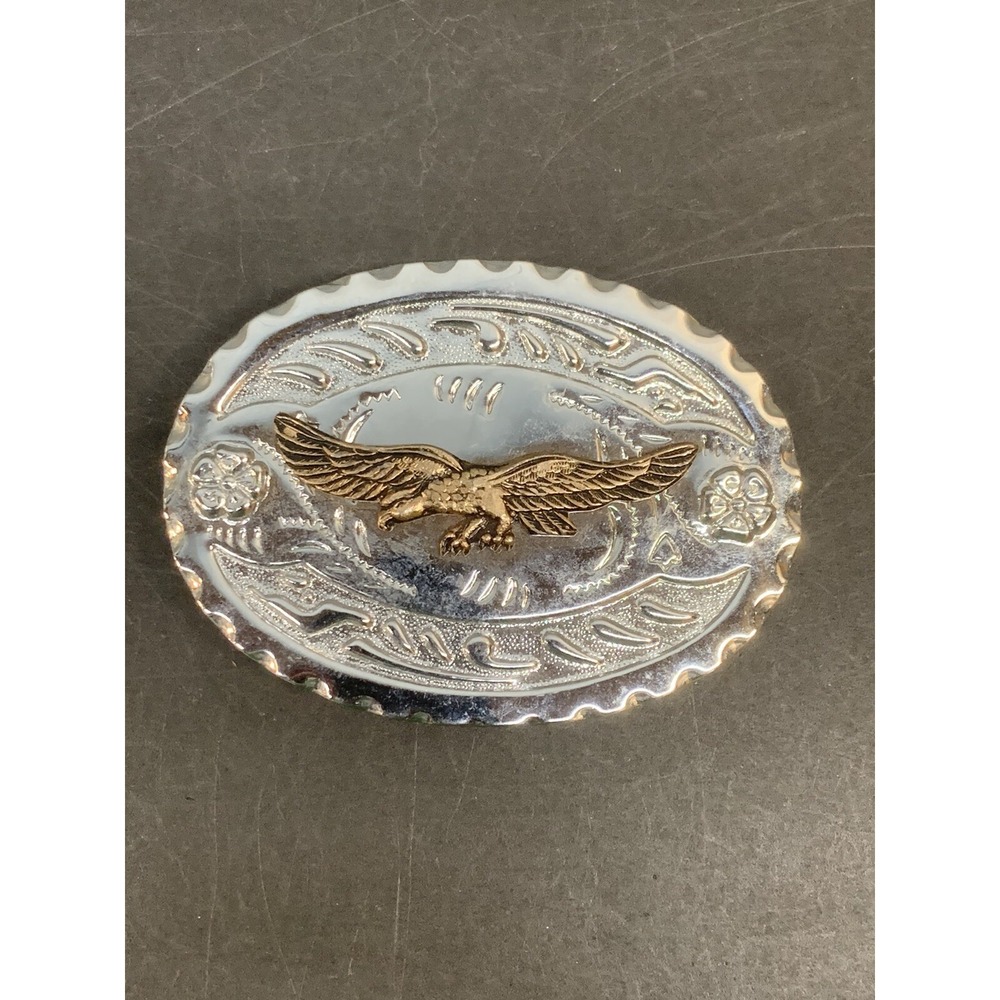 Western Two Tone Flying Eagle Belt Buckle